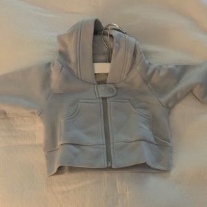 Baby Hoodie in Pale Blue-Organic